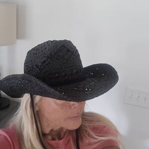 Womans Cowboy Hat, Lucky Brand, Black